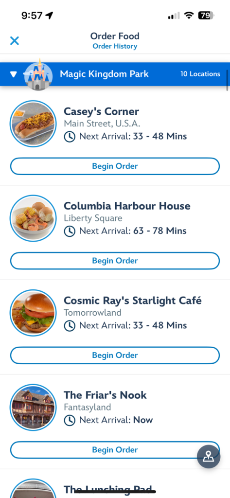 order food